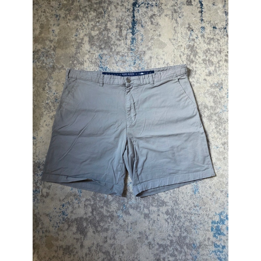 Fish Hippie Men's Size 40 Grey Chino Drift‎ Shorts Fishing Boating Outdoors